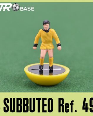 049 - Squadra + 2 riserve e portierino in KIT UGUALE AL PORTIERE SU ASTA in SCATOLA VERDE REPLICA SUBBUTEO anni 70