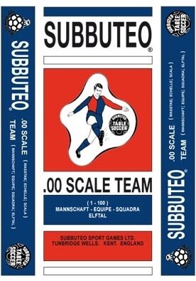 Cagliari - Con vassoio 10 omini asta corta (per portieri Subbuteo)