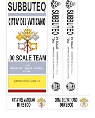 Città del Vaticano LOGO - Con vassoio 10 omini asta corta (per portieri Subbuteo)
