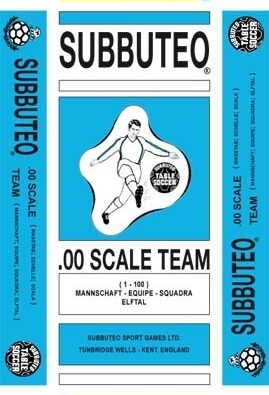 Olympique Marsiglia - Con vassoio 10 omini asta corta (per portieri Subbuteo)