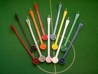 Aste LUNGHE colorate per portiere Subbuteo o Soccer3D - viola