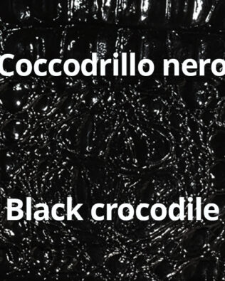 Valigetta portasquadre CLASSIC - Black Croc (coccodrillo nero)