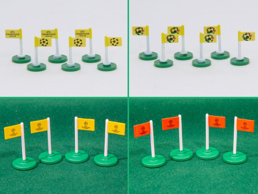 Bandierine corner con decals (Champions League – Lega Calcio)