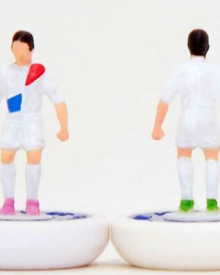 Olanda away 2014 - Squadra + 2 riserve e 1 portierino (stesso kit del portiere su asta) in SCATOLA VERDE REPLICA SUBBUTEO anni 70