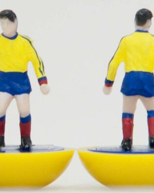 Colombia WORLD CUP 2014 - Squadra + 2 riserve e portierino in KIT UGUALE AL PORTIERE SU ASTA - in SCATOLA VERDE REPLICA SUBBUTEO anni 70