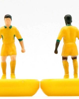 Defensa Y Justicia 2016 - Squadra + 2 riserve e un portierino (stesso kit del portiere su asta) in SCATOLA REPLICA COLORATA SUBBUTEO (sul coperchio nome e omino della squadra contenuta)