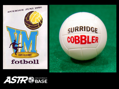 1958 WORLD CUP Sweden COBBLER