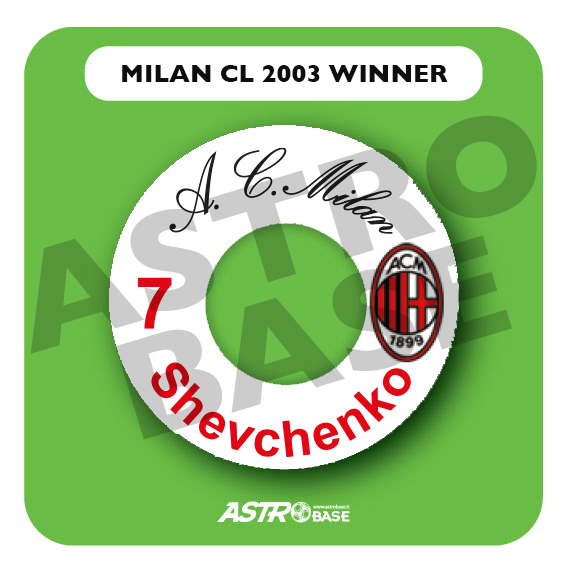 Milan CHAMPIONS LEAGUE 2003 Winner
