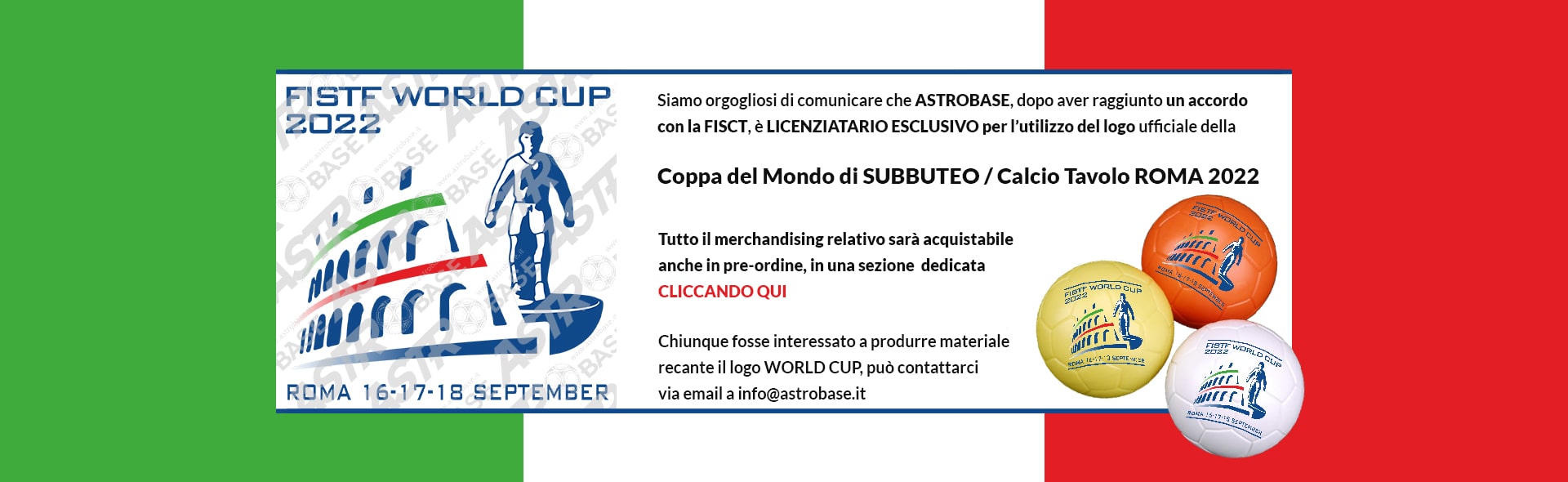 Astrobase - Slide Coppa del Mondo Roma 2022