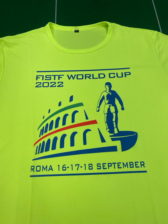 T-Shirt DRY-FIT gara WC FISTF Roma 2022