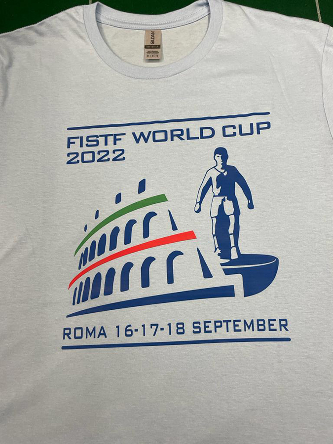 T-Shirt in cotone WC FISTF Roma 2022