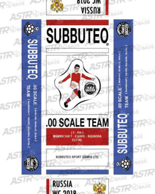 Russia World Cup 2018 - Con vassoio 10 omini asta corta (per portieri Subbuteo)