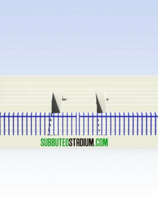 Set di 6 separatori (settori tifosi Ospiti) per Tribune SUBBUTEO Ref 61216 e 61217 - Blu scuro
