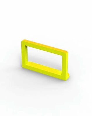 Set di 6 barriere separazione spettatori - Giallo