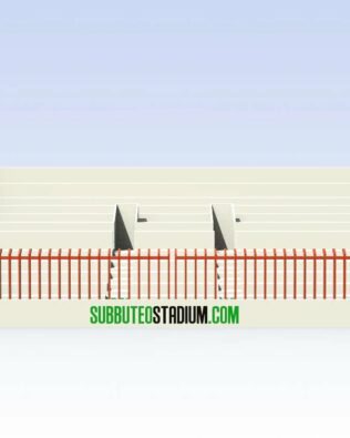 Set di 6 separatori (settori tifosi Ospiti) per Tribune SUBBUTEO Ref 61216 e 61217 - Granata