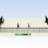Set di 6 separatori (settori tifosi Ospiti) per Tribune SUBBUTEO Ref 61216 e 61217 - immagine 12