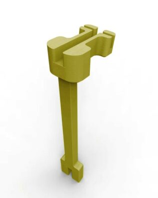 Pilastro di sostegno per GrandStand SUBBUTEO - Giallo