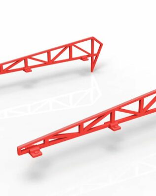 Kit di decorazione tetto per Grandstand ZEUGO - Rosso