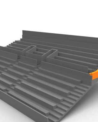 Componenti di protezione spettatori per Tribuna SUBBUTEO - Arancio