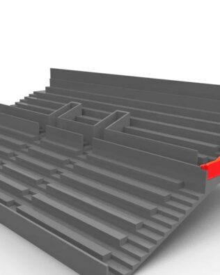 Componenti di protezione spettatori per Tribuna SUBBUTEO - Rosso