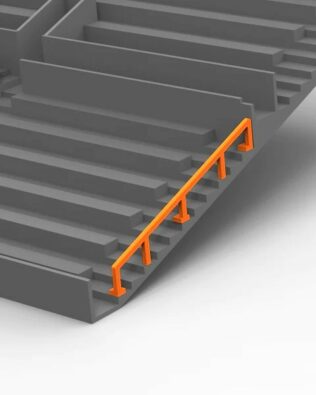 Corrimano (4 pezzi) per Tribuna SUBBUTEO - Arancio