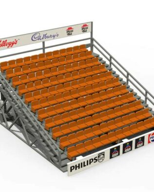 Gradinata grande modulabile (8 varianti) - Arancio