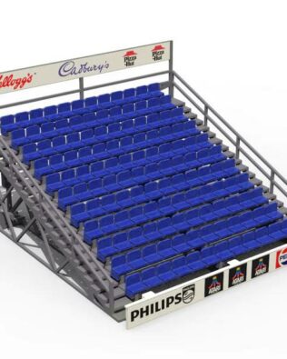Gradinata grande modulabile (8 varianti) - Blu
