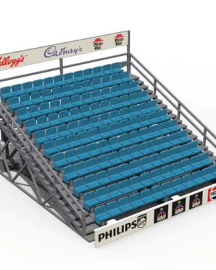 Gradinata grande modulabile (8 varianti) - Celeste/Azzurro