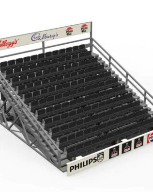 Gradinata grande modulabile (8 varianti) - Nero