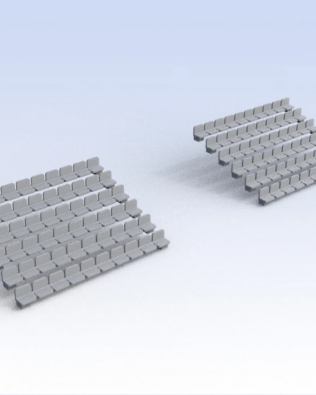120 seggiolini per la Tribuna T5® - Grigio chiaro
