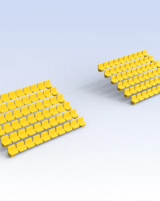 120 seggiolini per la Tribuna T5® - Giallo
