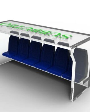 2 file da 6 seggiolini per panchine originali SUBBUTEO - Blu scuro