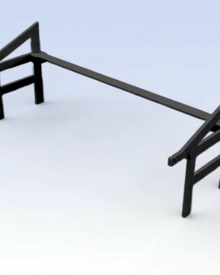 Struttura per Tribune rialzate T1®, T3® e T5® - Nero
