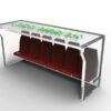 2 file da 6 seggiolini per panchine originali SUBBUTEO - immagine 6