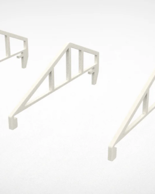 Set di 3 decorazioni per tetto Terrazze T1 , T3 e T5 - Bianco