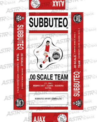 Ajax - Con vassoio 10 omini asta corta (per portieri Subbuteo)