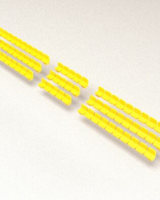 75 seggiolini per la Tribuna T1 Mini® - Giallo