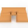 254 seggiolini arrotondati per tribuna Vintage SUBBUTEO a due piani (versione con tunnel) - immagine 14
