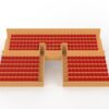 254 seggiolini arrotondati per tribuna Vintage SUBBUTEO a due piani (versione con tunnel) - immagine 5