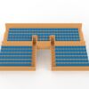 254 seggiolini arrotondati per tribuna Vintage SUBBUTEO a due piani (versione con tunnel) - immagine 4