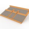 284 seggiolini arrotondati per Grandstand vintage Subbuteo a due piani (Ref C141 / C142) - immagine 17