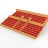 284 seggiolini arrotondati per Grandstand vintage Subbuteo a due piani (Ref C141 / C142) - immagine 7