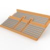 284 seggiolini arrotondati per Grandstand vintage Subbuteo a due piani (Ref C141 / C142) - immagine 6