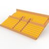 284 seggiolini arrotondati per Grandstand vintage Subbuteo a due piani (Ref C141 / C142) - immagine 3