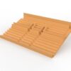 284 seggiolini arrotondati per Grandstand vintage Subbuteo a due piani (Ref C141 / C142) - immagine 2