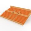 284 seggiolini arrotondati per Grandstand vintage Subbuteo a due piani (Ref C141 / C142) - immagine 12