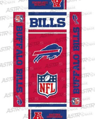 Buffalo Bills - Con vassoio 10 omini asta corta (per portieri Subbuteo)