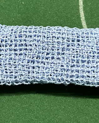 A - Coppia di reti in COTONE INTRECCIATO - Celeste/Azzurro