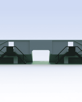 Mini Tribuna T1®  Versione Tunnel - Nero
