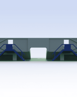 Mini Tribuna T1®  Versione Tunnel - Blu